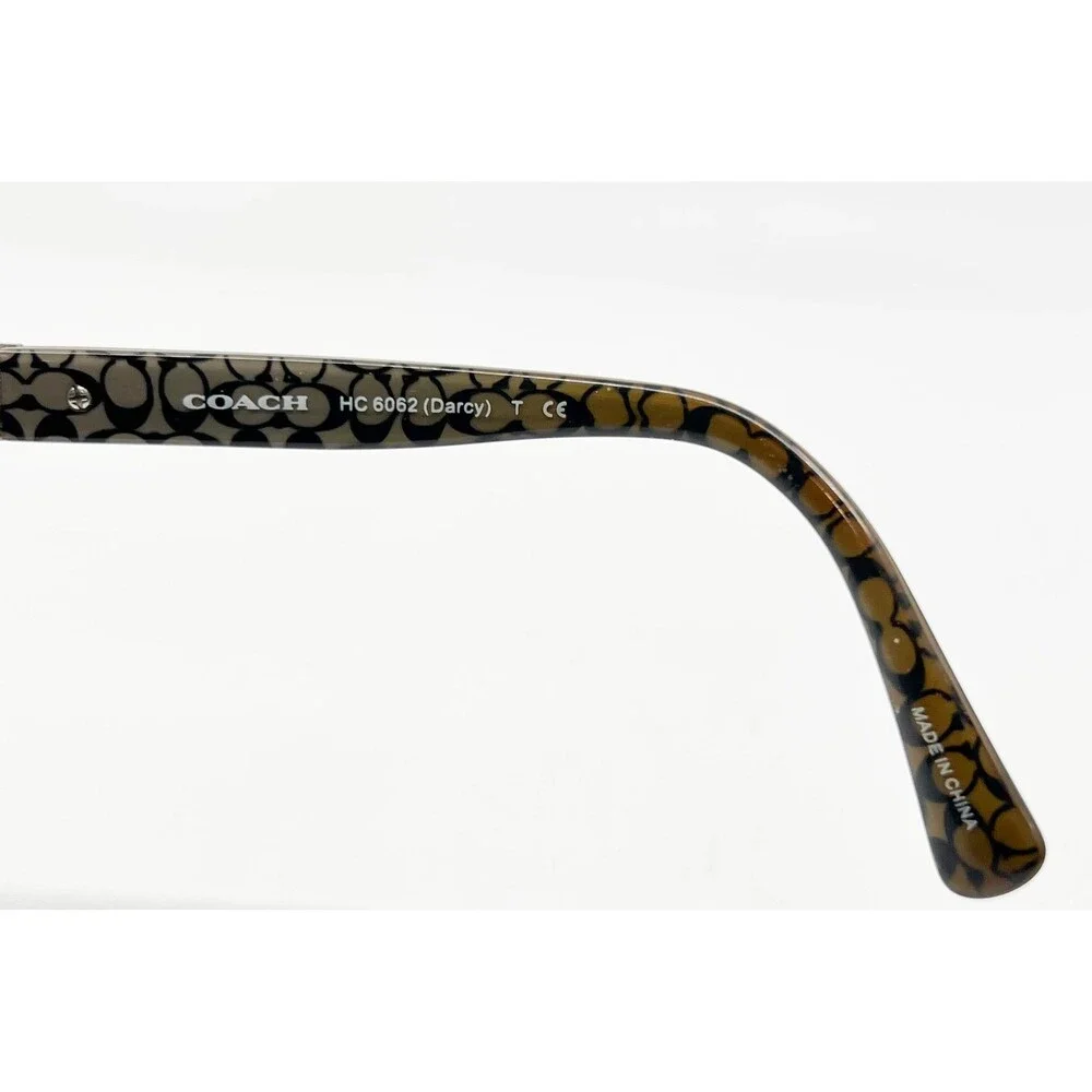 Coach Eyeglasses Womens Black HC 6062 Darcy Military Sig C 53-16-135